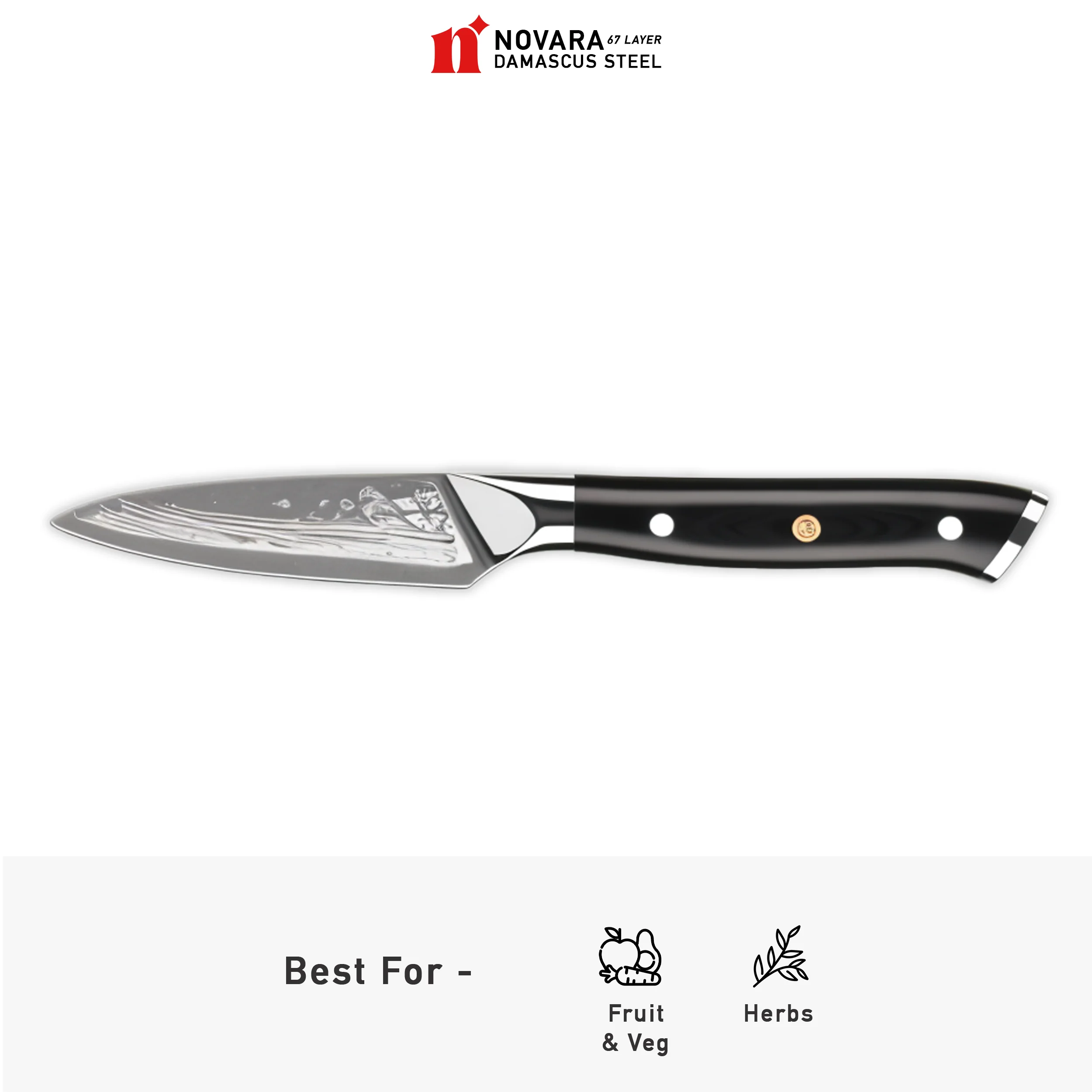 Novara Pro Black (プロブラック) - Damascus Steel Knives - Image 5