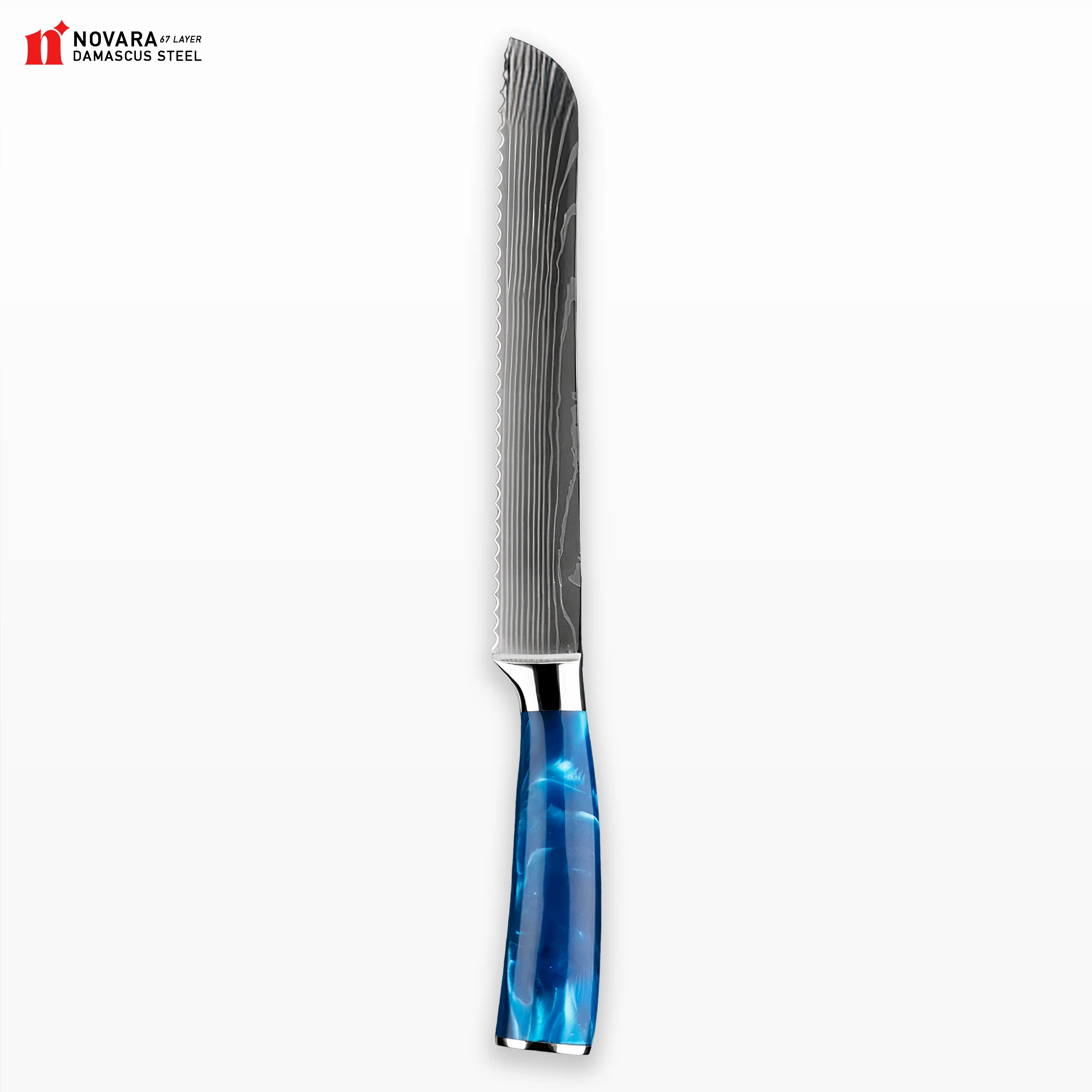 Novara Mottomo (最も青い) - Damascus Steel Knives - Image 8