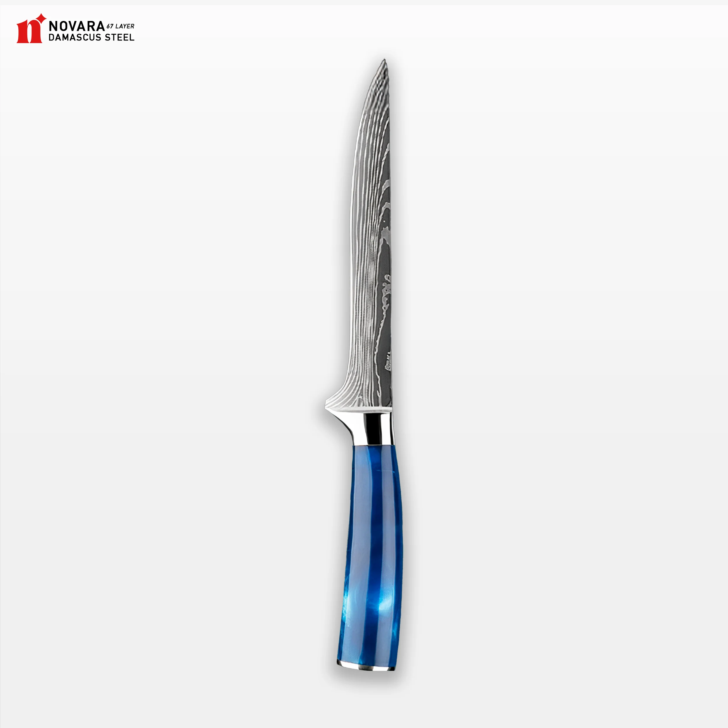 Novara Mottomo (最も青い) - Damascus Steel Knives - Image 9