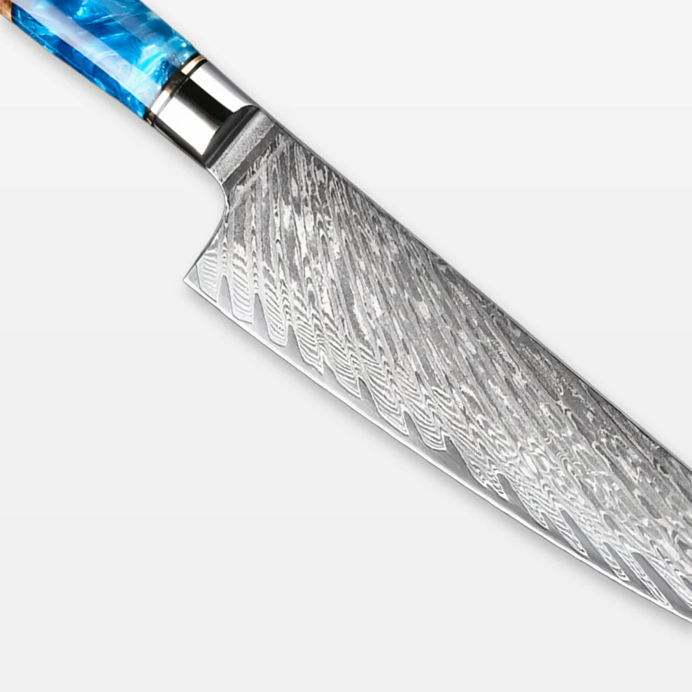 Novara Tsunami (ウェーブナイフ) - Damascus Steel Knives - Image 6