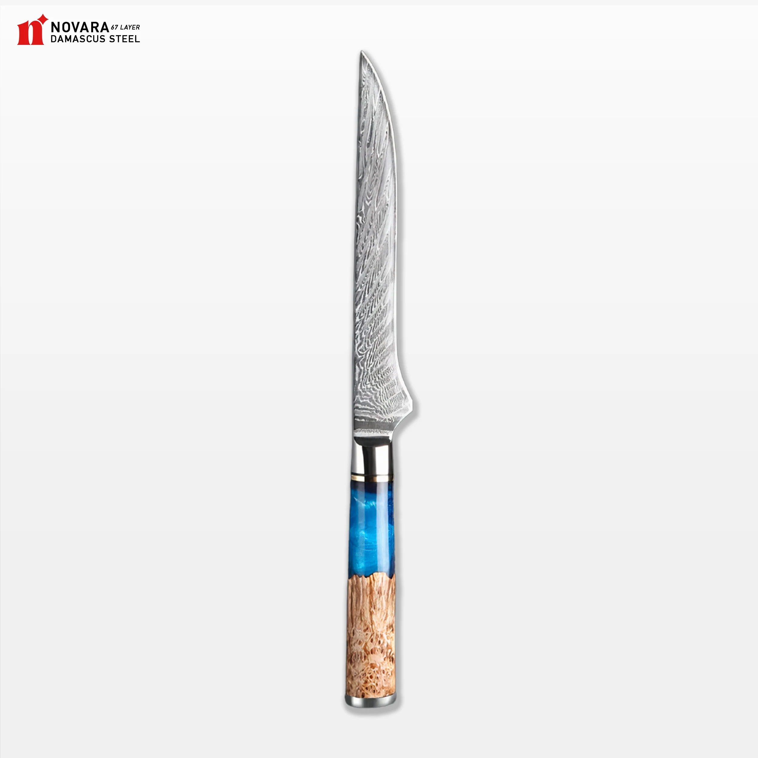 Novara Tsunami (ウェーブナイフ) - Damascus Steel Knives - Image 7