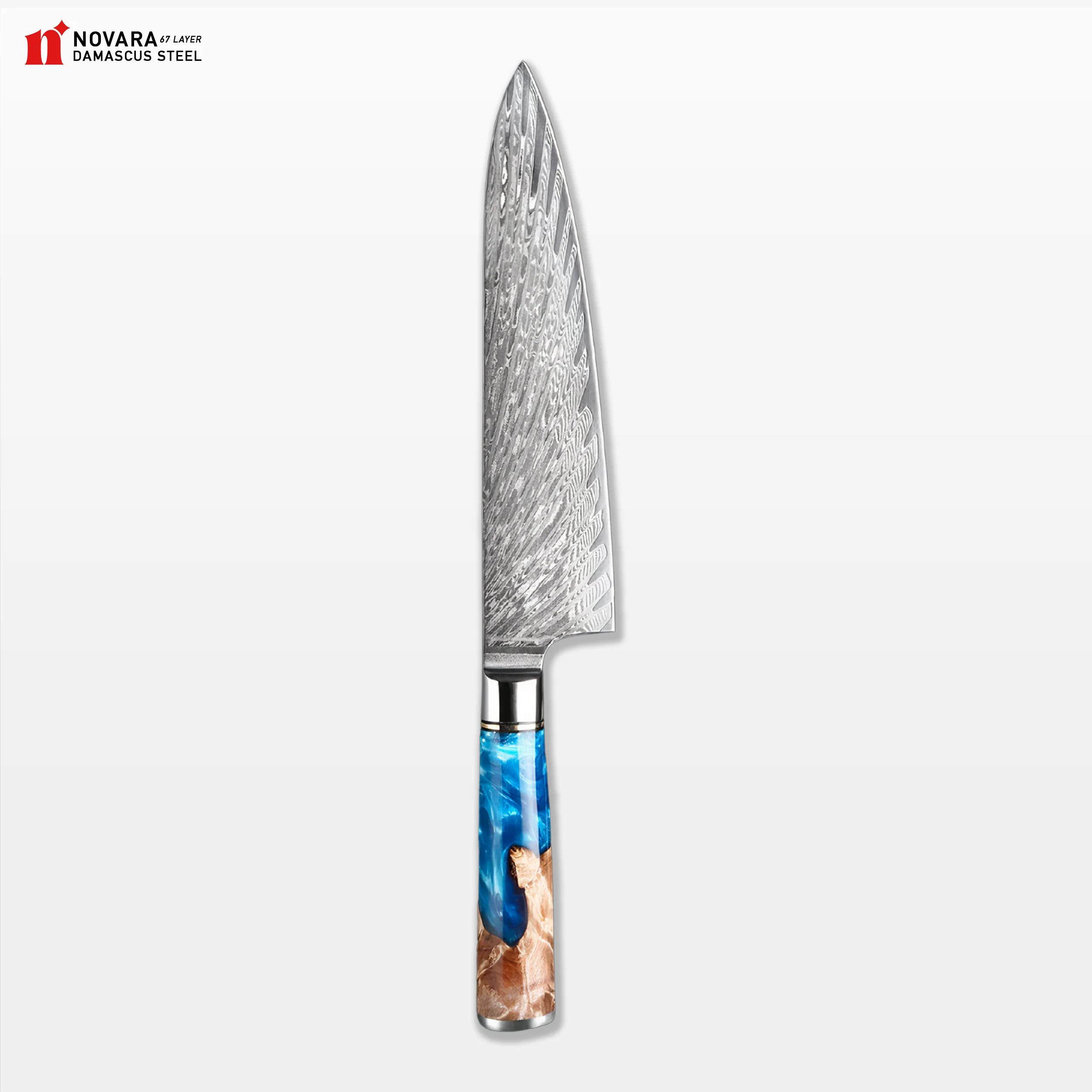 Novara Tsunami (ウェーブナイフ) - Damascus Steel Knives - Image 8
